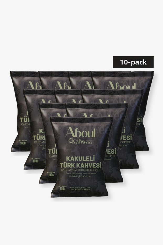 Turkish Coffee with Cardamom 100 Gr - Advantage Pack of 10