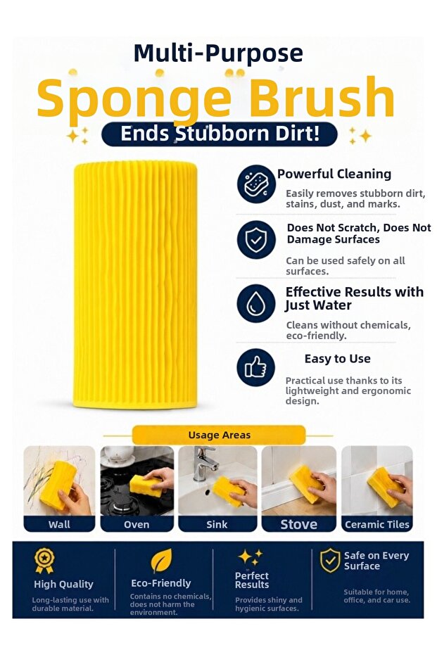 Damp Duster Sponge - Multi-Purpose Cleaning Dust Sponge