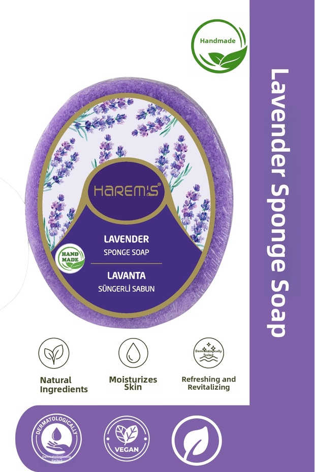Harems Lavender Sponge Soap 120 g