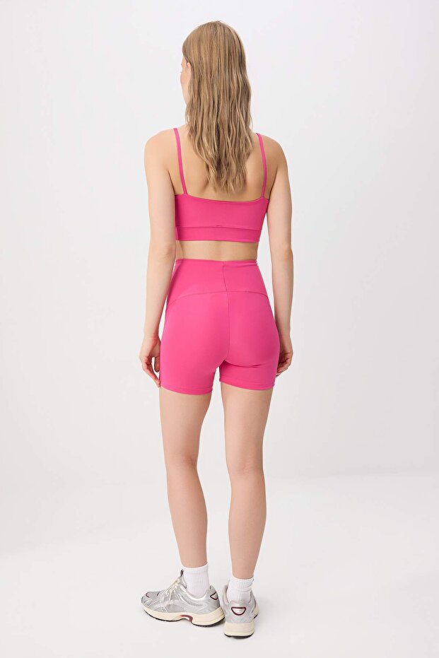 Koyu Pembe Dalgıç/Scuba Tayt Spor Tayt TWOSS21SR0545 - 4