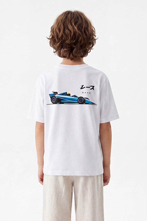 Antrasit-Beyaz 2'li Slogan Örme T-Shirt TKDSS26TS00026 - 7