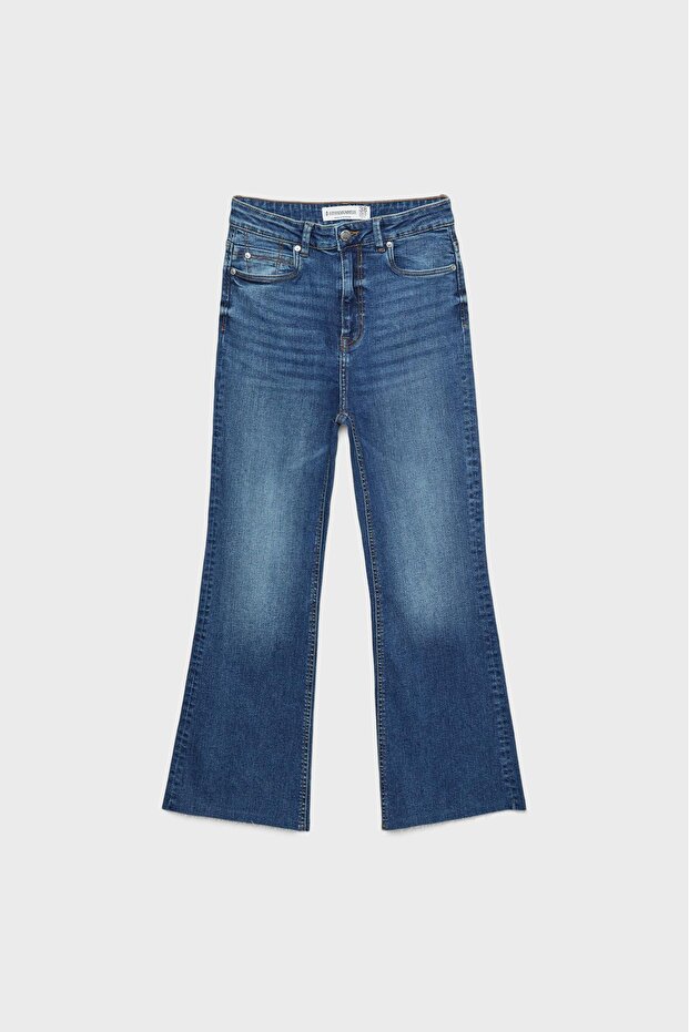 D78 Cropped Çan Paça Jean - 6