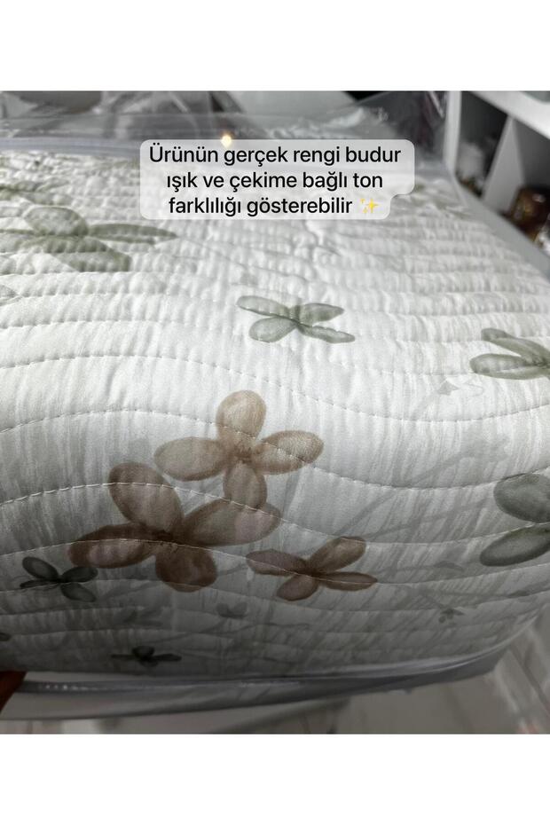 Double Microfiber Quilted Bedspread - 4