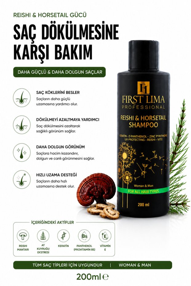 Horsetail Anti-Hair Loss Fast Hair Growth Plumping Nourishing Shampoo 200 ml