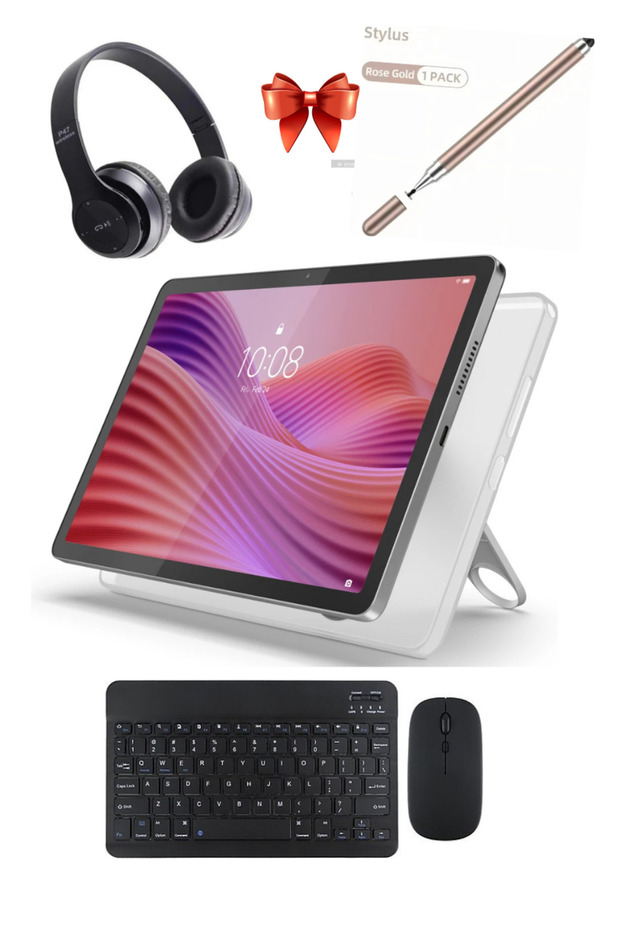 LENOVO Tab M10 4gb 128gb 10.1" tablet+kılıf+klavye+mouse+kulaklık(kalem hediyeli)
