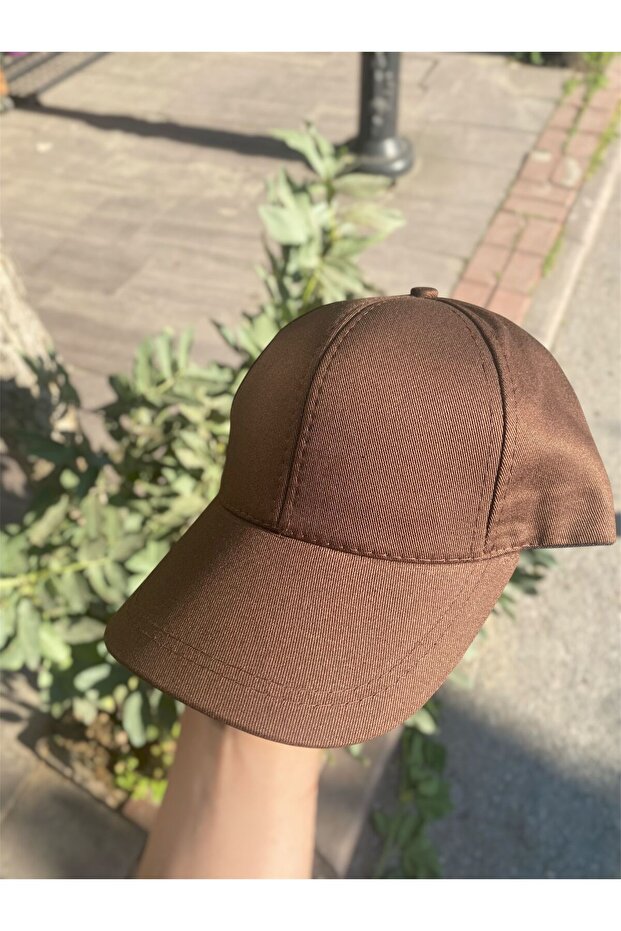 Brown Plain Basic Baseball Hat Unisex Adjustable Cap - 5