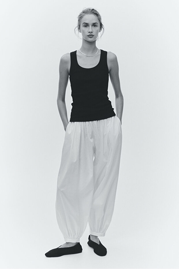Ribbed Vest Top - 1