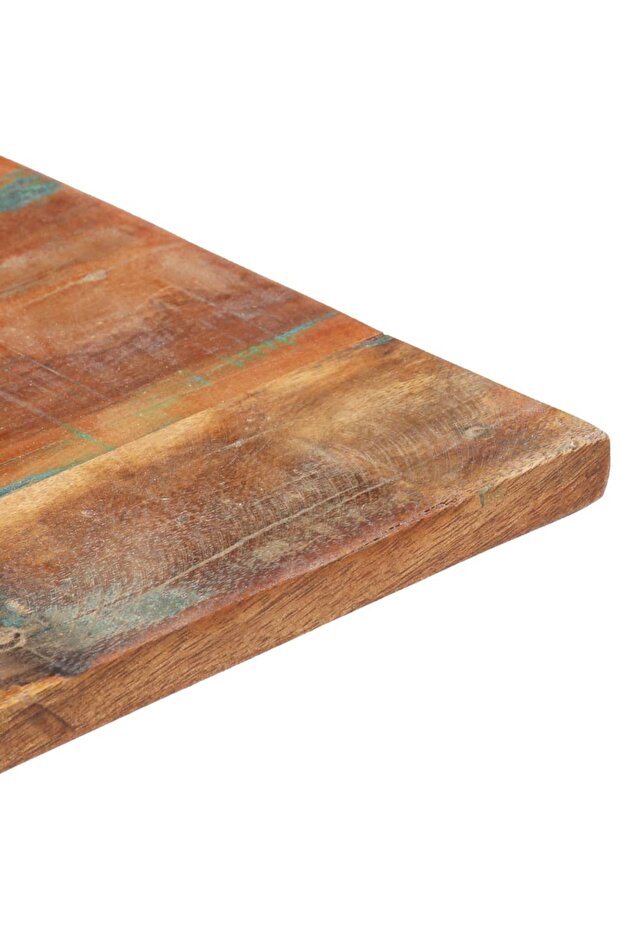 Rectangular table top 60x120 cm solid recycled wood 15-16 mm - 5