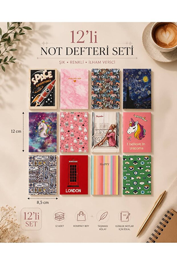 12-Pack Mini Notebook Set - 2