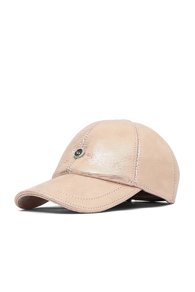 Champagne Iguana Leather Women's Hat