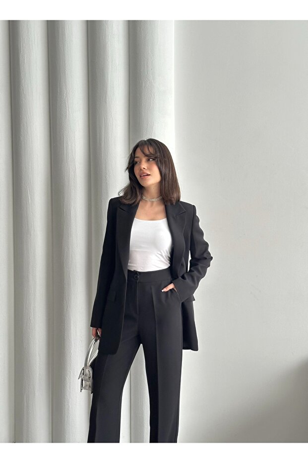 DOUBLE BUTTON BLAZER SET - 2