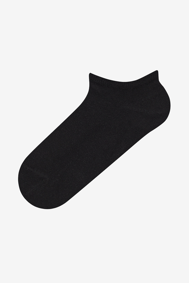 Men's Basic Black 10-Piece Booties Socks - 2