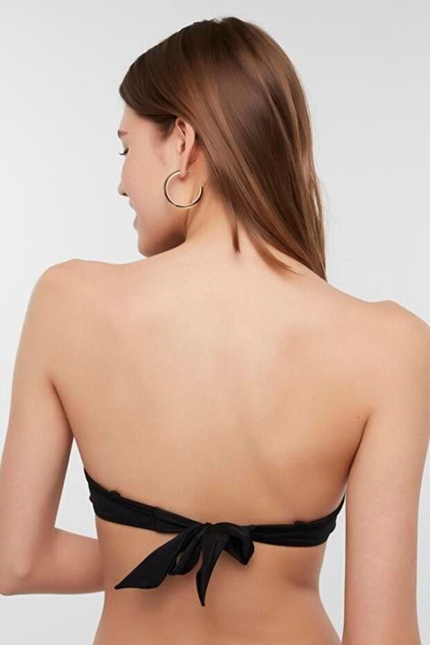 Black Basic Pop Extra Padded Push-Up Bikini Top - 4