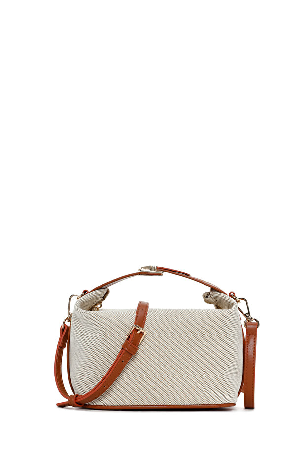 Women's Beige Long Strap Jean Mini Crossbody Bag 26Pbd29096F