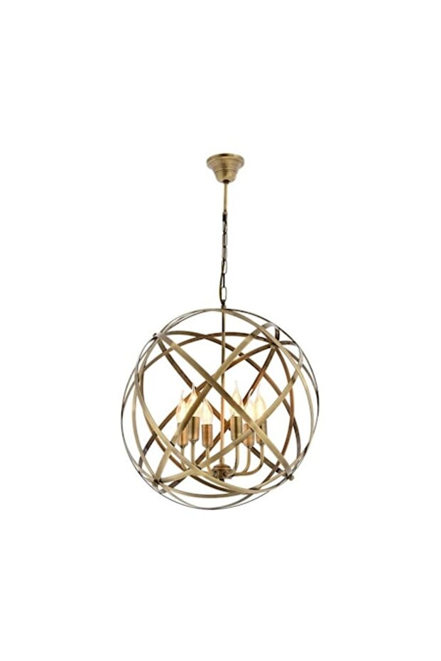 Candelabru 6x E14 230V, auriu - 1