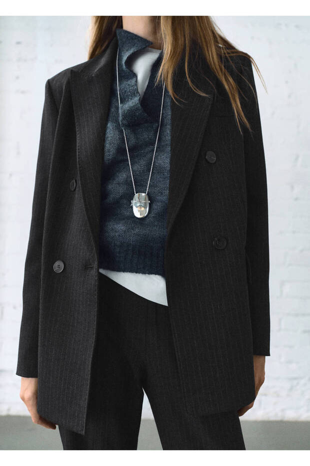 Diplomatic Striped Blazer Jacket