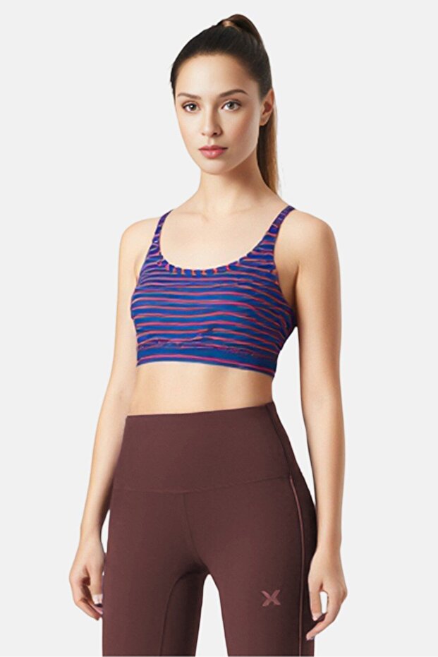 Women Padded Training Sports Bra, Multicolor