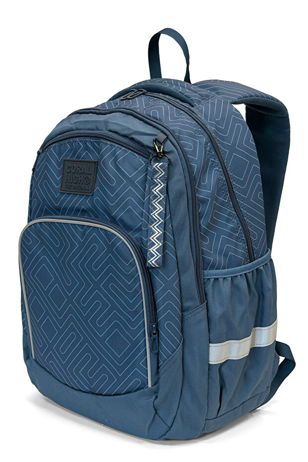 Geometric Patterned School Backpack 24450 - 7