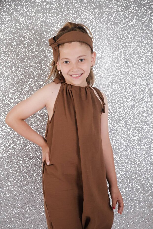 100% Organic Double Layer Muslin Girl's Shalwar Jumpsuit