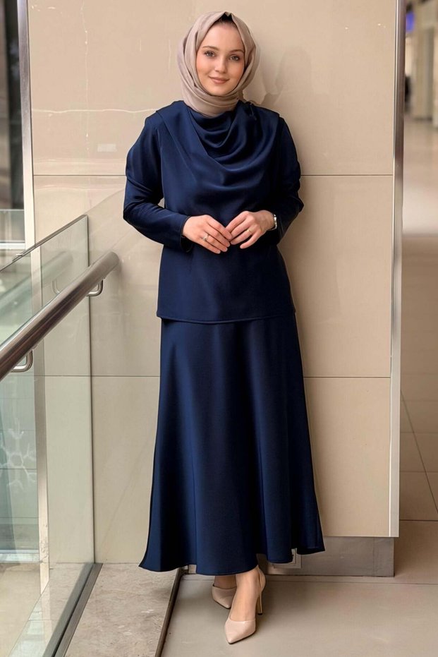 Satin Grace Skirt Suit