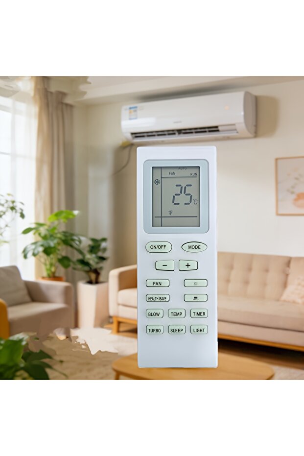 WHITE Replacement Remote Control Suitable for Gree YB1F2, YB1FA, YBOF1, YBOF2, YBOFB, YBOF, Y502K Ai