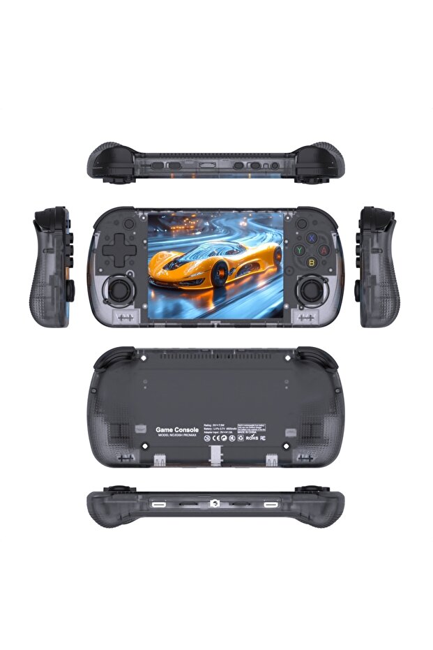 جهاز ألعاب فيديو محمول BOYHOM R36H PRO بسعة 64 جيجابايت، نظام لينكس، شاشة IPS 4.2 بوصة، طراز R36HPRO