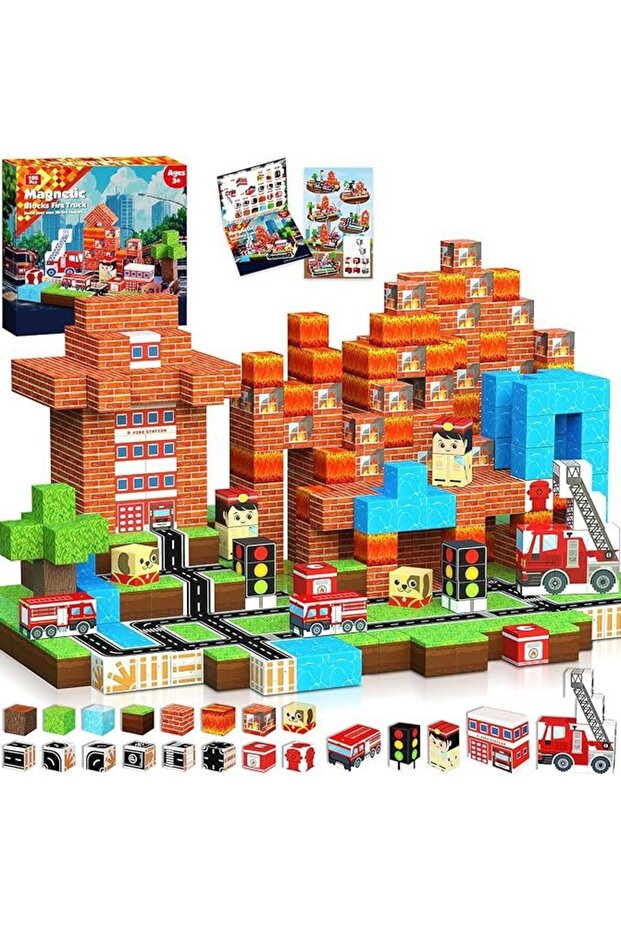 ZH009 100pcs Magnetic Building Blocks Mine World Magnet Cube for Stacking Construction Set Educate
