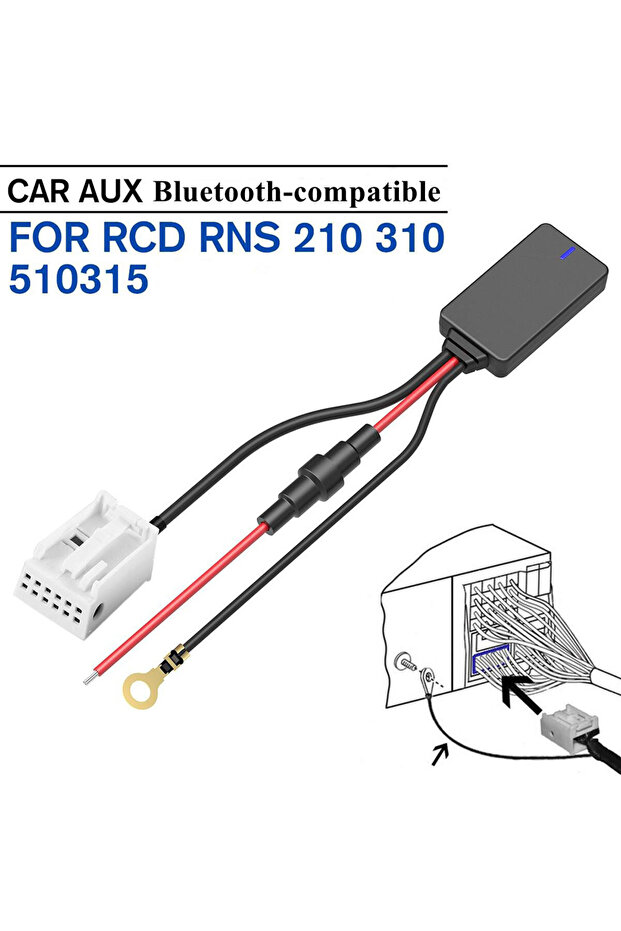 A Car Bluetooth 5.0 Module AUX-IN Audio Aux Car MP3 Bluetooth-compatible Adapter Music Radio For RCD