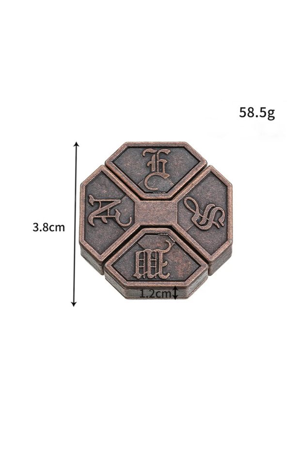 10 Lock Puzzles Classic IQ Metal Brain Teaser Magic Baffling Puzzles Game Toys For Children Adults F