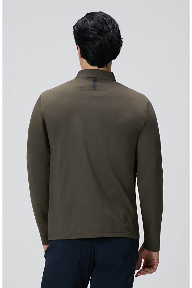 N-Tech Haki Polo Yaka T-Shirt - 5