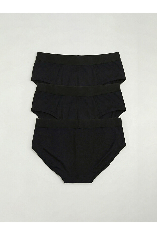 Ozmarka New Season Standard Fit Cotton Flexible Men's Underpants 3-Piece