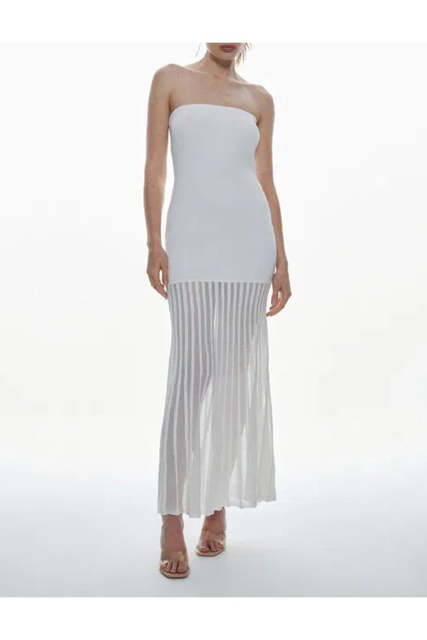 Rochie lunga, Alb