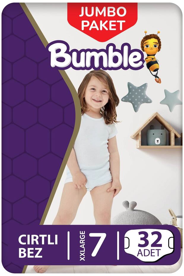 Size 7 Xlarge Baby Diapers Jumbo Pack 32 Pieces | 19kg