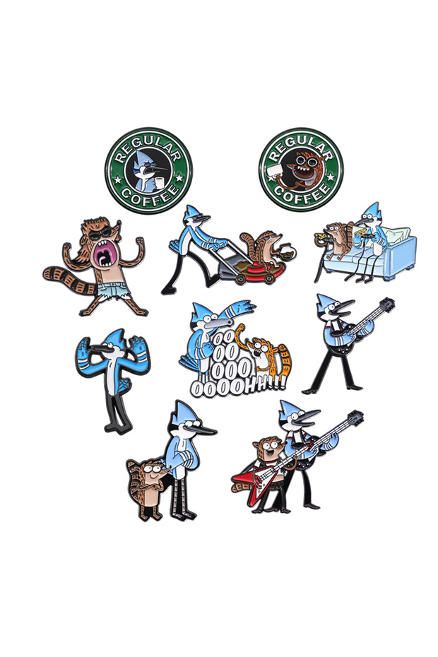 AN065-10 5-19Pcs/Set Humor Comedy Anime Movie Enamel Pin Anime Turbo Granny Cat Maomao Muscle Rat Re
