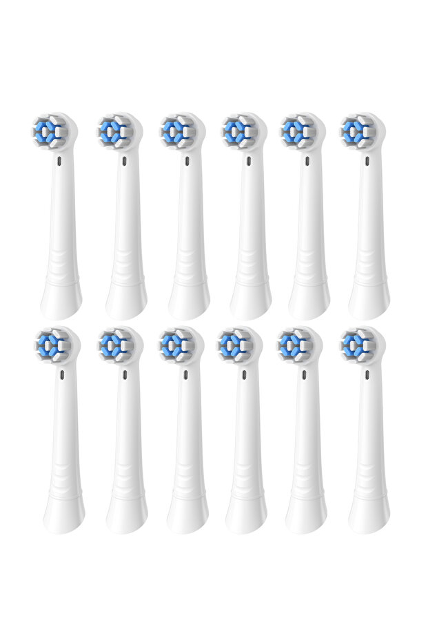12pcs White 4/8/12/16/20 Pack Replacement Toothbrush Heads Compatible with Oral B IO, Brush Heads fo