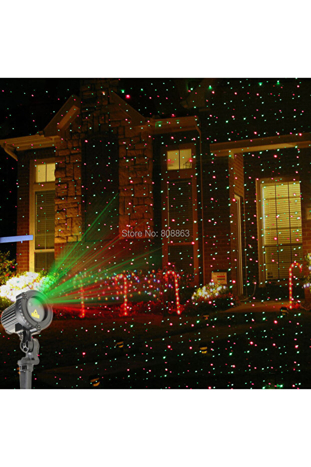 EU Plug Red Green Laser ESHINY RG/RGB Laser Garden Light Moving Starry Stars Projector Outdoor IP65