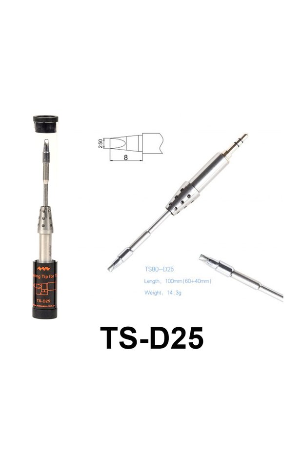 TS-D25 tip MINIWARE TS80P Smart Soldering Iron 30W Type-C OLED Screen Adjustable Temperature CNC Alu