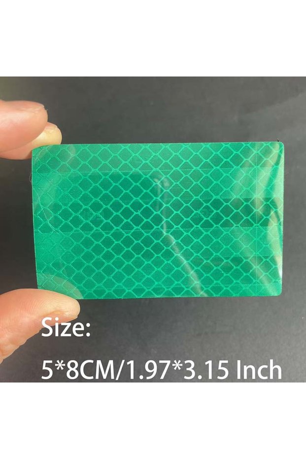 5X8CM-Green IR Infrared Safety Hook and Loop Patches Reflective Tactical Emblem, Identification Badg
