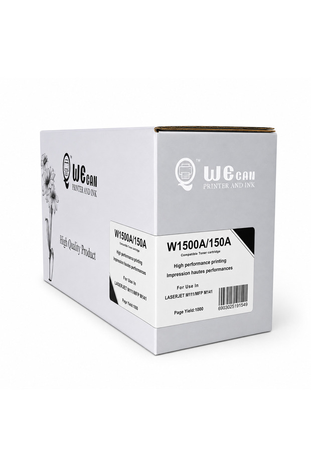 حبر وي كان W1500A/150A أسود متوافق مع طابعات HP