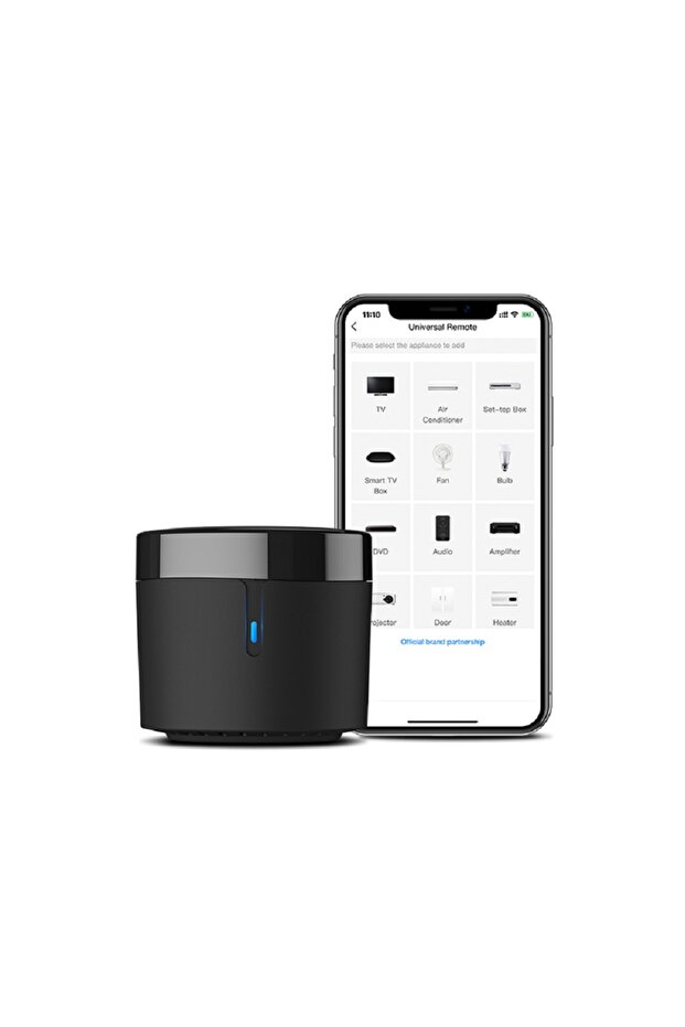 جهاز التحكم عن بعد RM4 MINI/HTS2 من Broadlink يعمل بالأشعة تحت الحمراء وتكييف الهواء وجهاز فك التشفير للتلفزيون ودرجة الحرارة