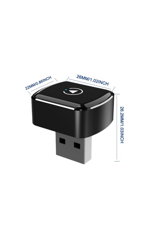 M26 2 in 1 Car Wireless CarPlay Adapter & Android Auto Adapter Type-C/USB Fast Connection Wired to W