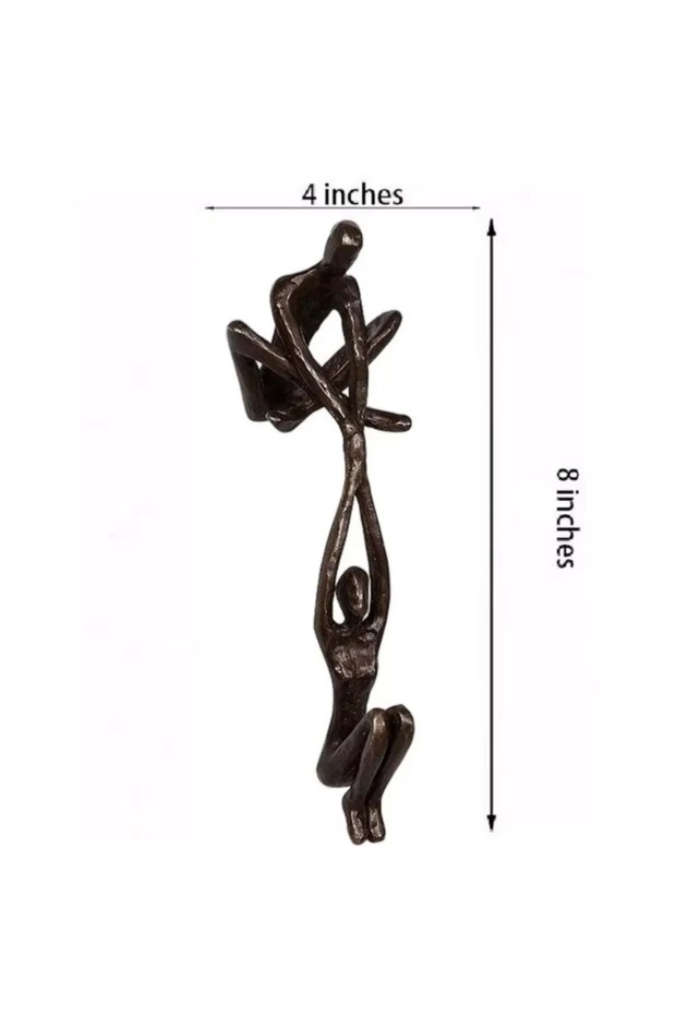 Light Grey Man Lifting Woman Figurine Art Statue Lover Sculpture Ornament Home Desktop Decor Dancing