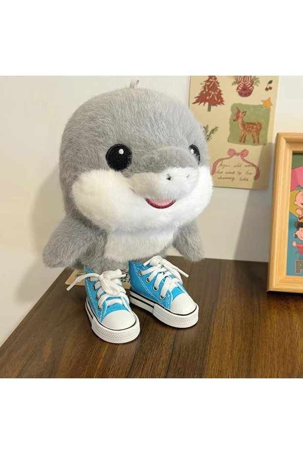 23cm B 23cm Tung Tung Tung Sahur Plush Tralalelo Tralala Plush Toys Kawaii Shoe-wearing Shark Italia