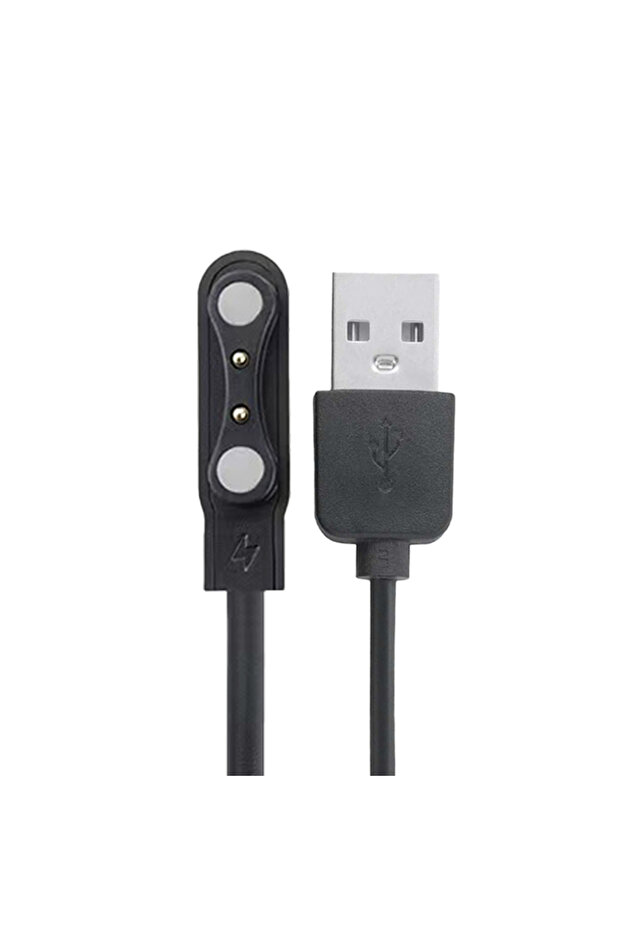 Black 2 Pin USB Charging Cable for ZL02 / ZL02D Smartwatch