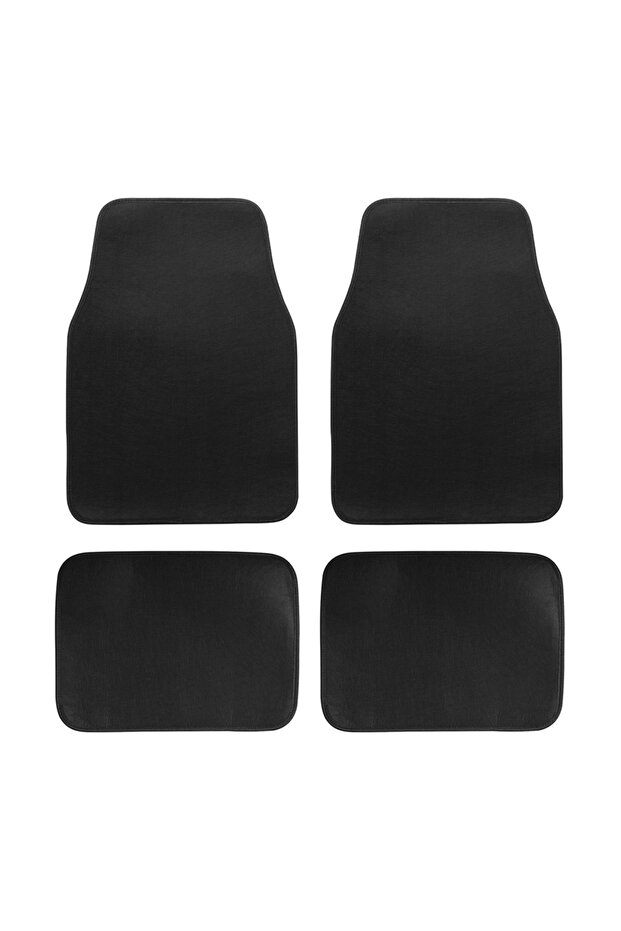 black Car Floor Mat,Front & Rear Automotive Carpet Floor Mats Universal Fit for Suvs,Sedans,Vans