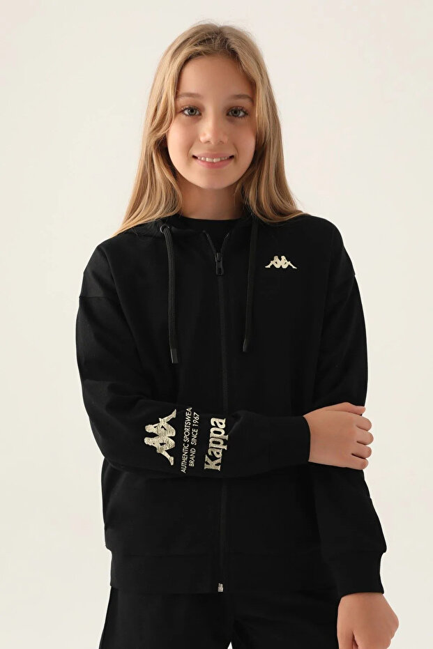 Licensed Girl's Cardigan Jacket for Ages 5-16-Black