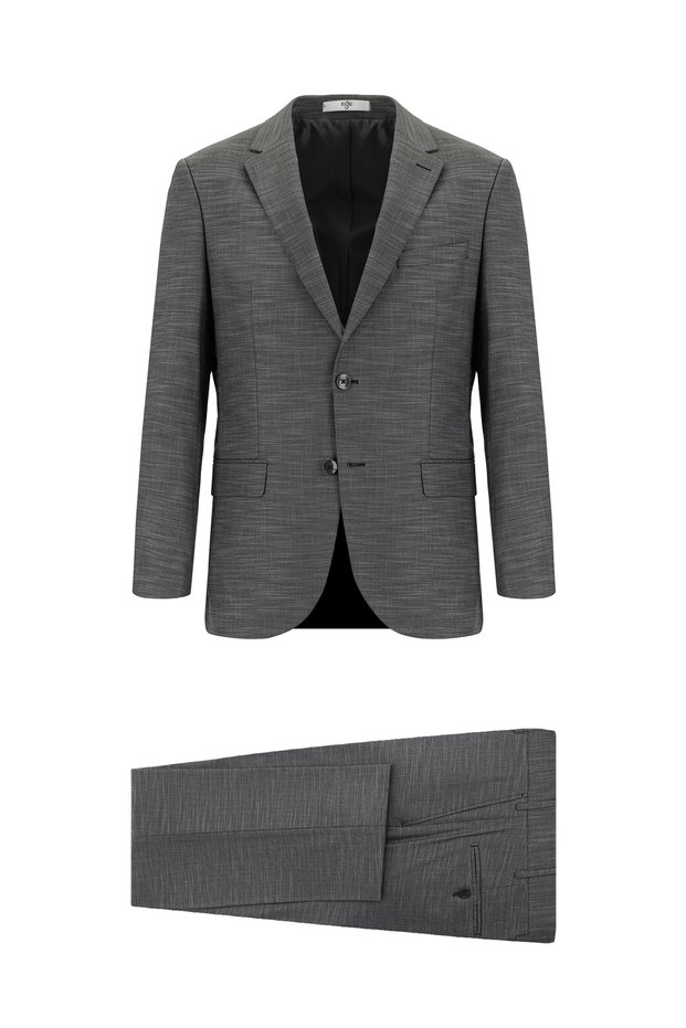 6 Drop Regular Fit Standard Cut Patterned Suit