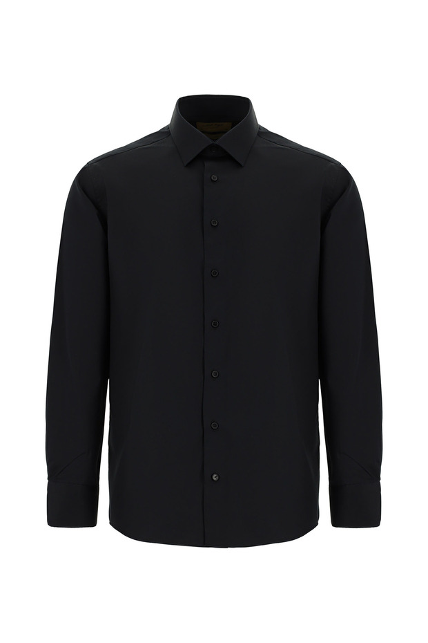 Long Sleeve Non-Iron Satin Classic Cotton Shirt