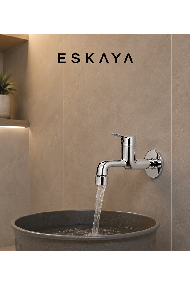 Eska Mix Long Faucet with Single Water Outlet from the Wall, On/Off
