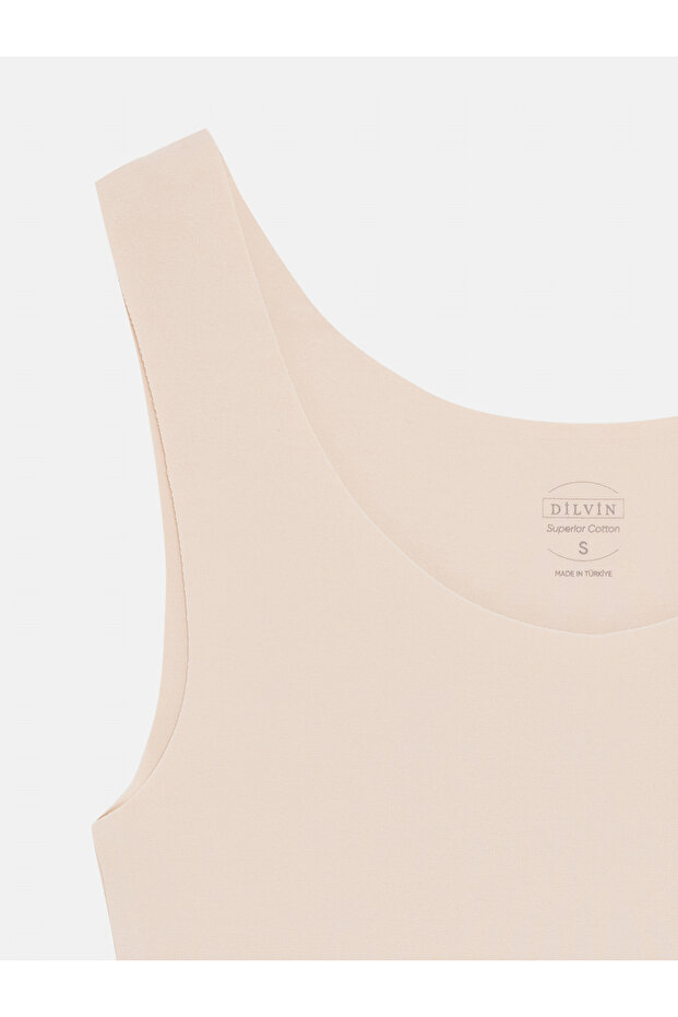 32778 Wide Strap Basic Cotton Top-Stone - 8